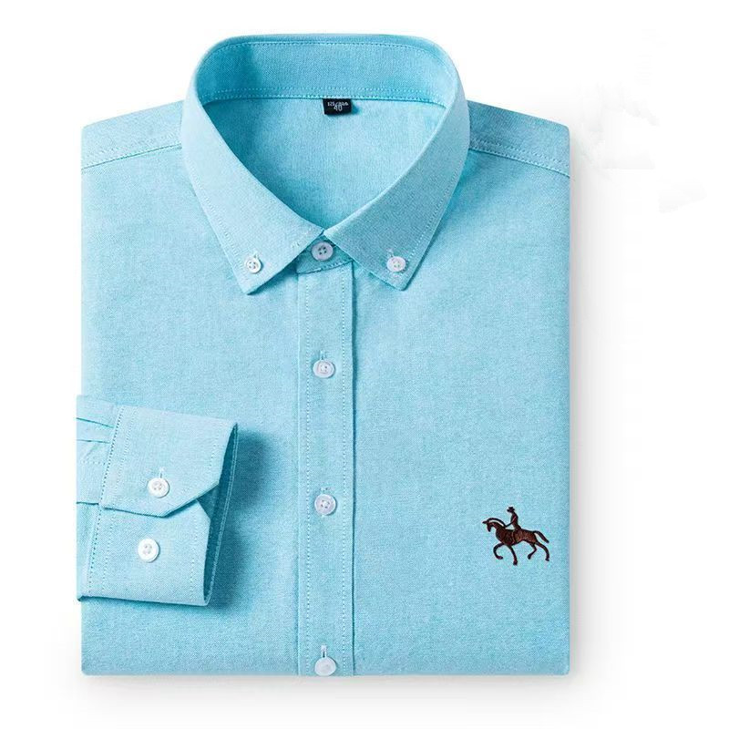Oxford Cotton Casual Shirt Business - Chemises Oxford pour hommes 100% coton,