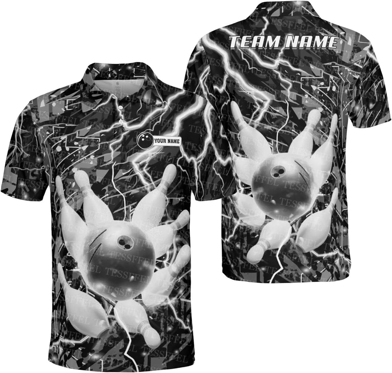 Nom personnalisé Graffiti flam - Short Sleeve Bowling Shirt Retro avis et prix