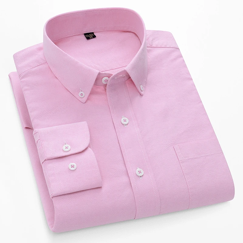 Chemises Oxford à manches long - Oxford Cotton Casual Shirt Business avis et prix