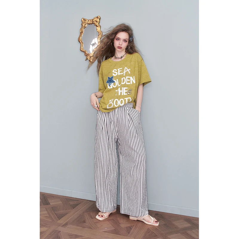 ELFSACK T-shirt graphique vint - Acid Wash Vintage Graphic T Shirt avis et prix
