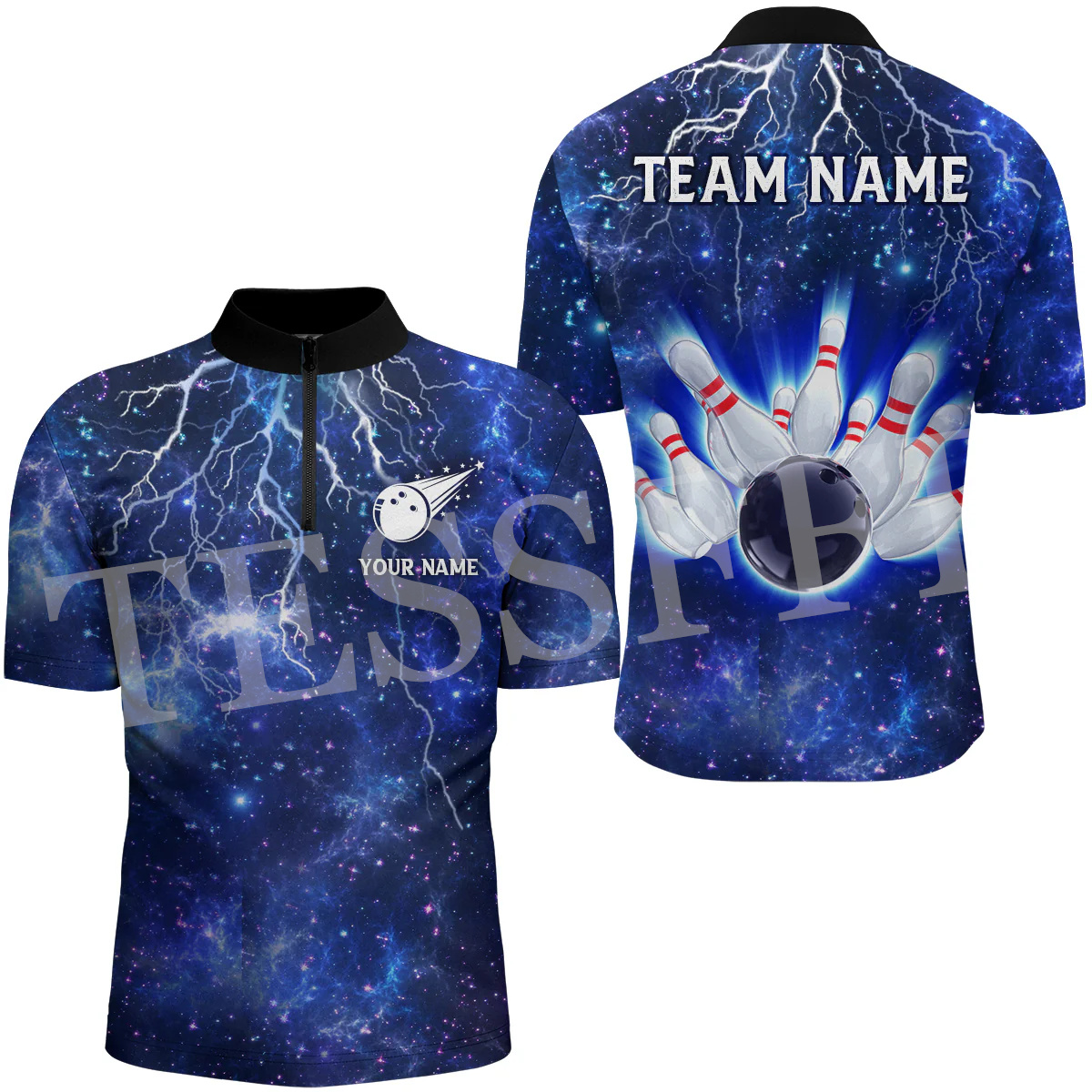 Polo à Manches Courtes avec No - Short Sleeve Bowling Shirt Retro avis et prix