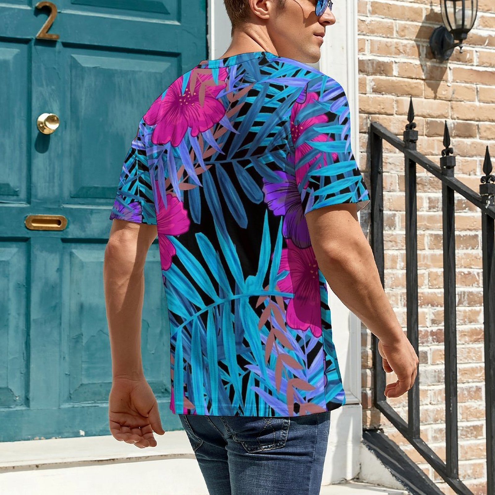 T-shirt oversize, motif tropic - Vintage Hawaiian Floral Shirt avis et prix